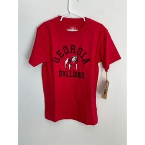 Wes and Willy Organic Cotton Georgia Bulldog tee NWT size 8